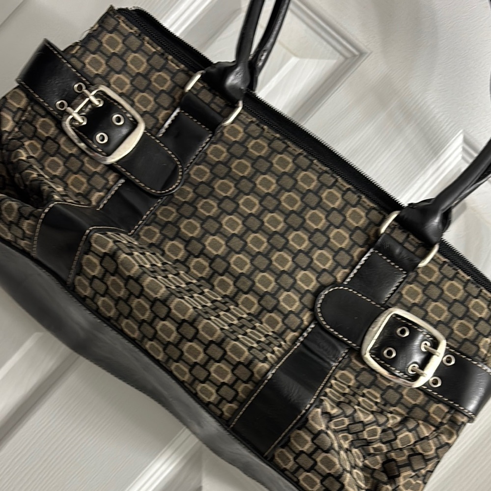 Nine West Stylish Black and Brown Women's Handbag